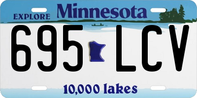 MN license plate 695LCV