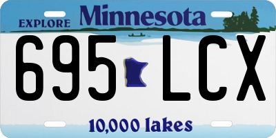 MN license plate 695LCX