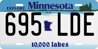MN license plate 695LDE
