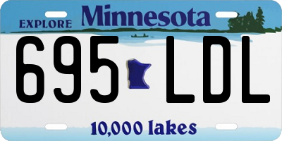 MN license plate 695LDL