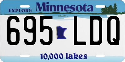 MN license plate 695LDQ