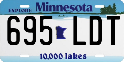 MN license plate 695LDT