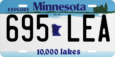MN license plate 695LEA