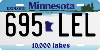 MN license plate 695LEL