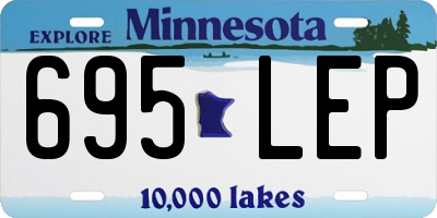 MN license plate 695LEP