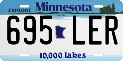 MN license plate 695LER