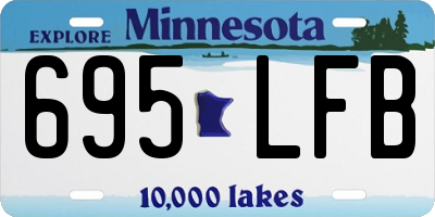 MN license plate 695LFB