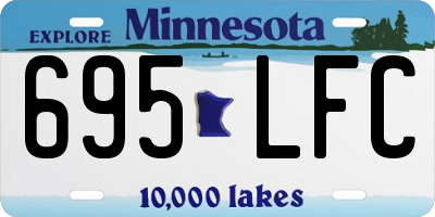 MN license plate 695LFC