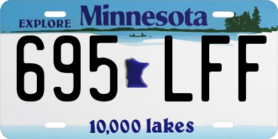 MN license plate 695LFF