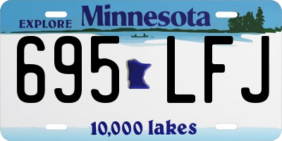MN license plate 695LFJ