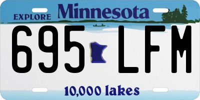 MN license plate 695LFM