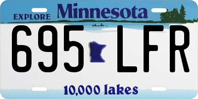 MN license plate 695LFR