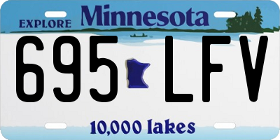 MN license plate 695LFV