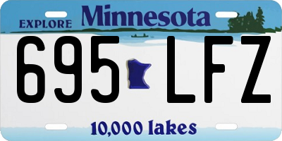 MN license plate 695LFZ