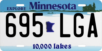 MN license plate 695LGA
