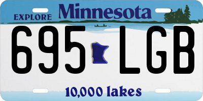 MN license plate 695LGB