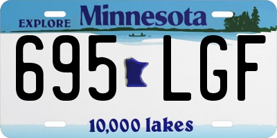 MN license plate 695LGF