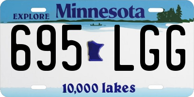 MN license plate 695LGG