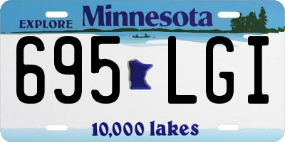 MN license plate 695LGI