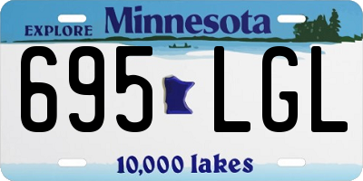 MN license plate 695LGL