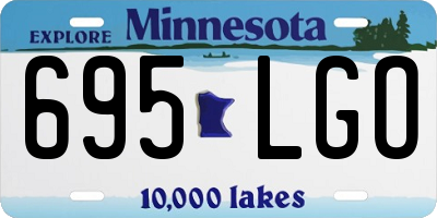 MN license plate 695LGO