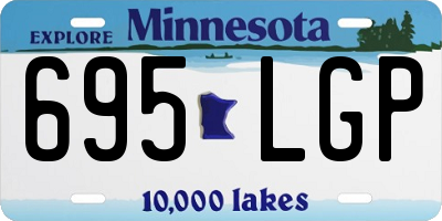 MN license plate 695LGP