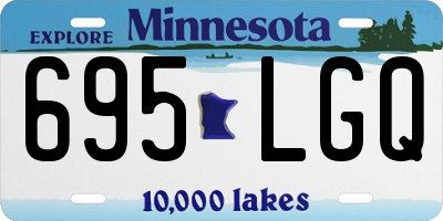 MN license plate 695LGQ