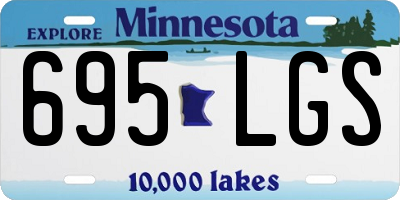 MN license plate 695LGS