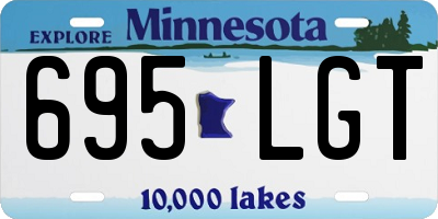 MN license plate 695LGT