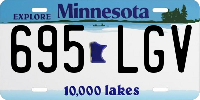 MN license plate 695LGV