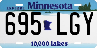 MN license plate 695LGY
