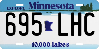 MN license plate 695LHC
