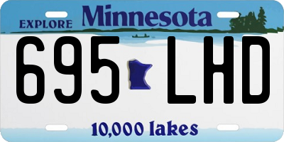 MN license plate 695LHD