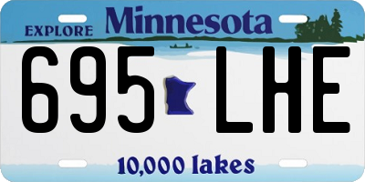 MN license plate 695LHE
