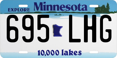 MN license plate 695LHG
