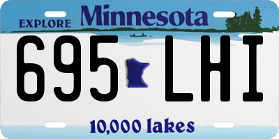 MN license plate 695LHI