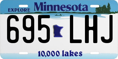 MN license plate 695LHJ