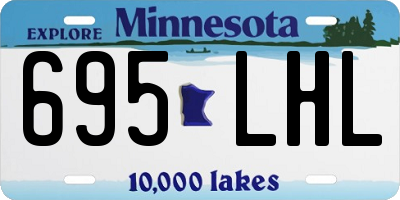 MN license plate 695LHL