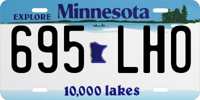 MN license plate 695LHO