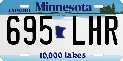 MN license plate 695LHR