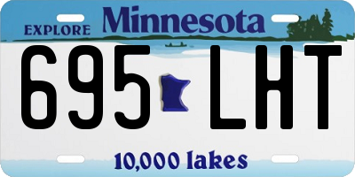 MN license plate 695LHT