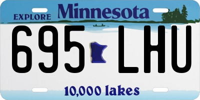 MN license plate 695LHU