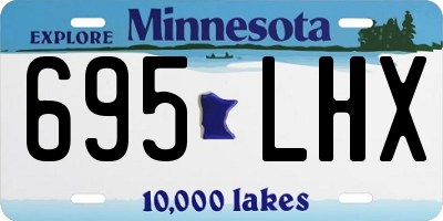 MN license plate 695LHX