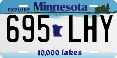 MN license plate 695LHY