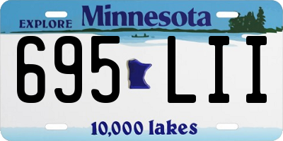 MN license plate 695LII