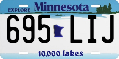 MN license plate 695LIJ