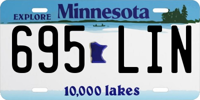 MN license plate 695LIN