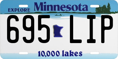 MN license plate 695LIP