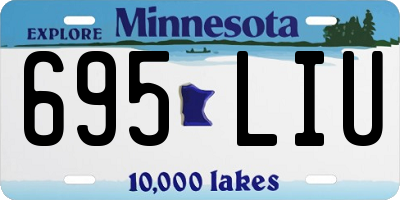 MN license plate 695LIU