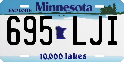 MN license plate 695LJI